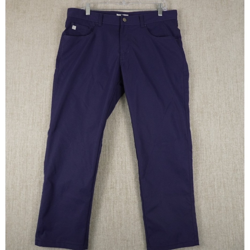 Peter Millar Pants Mens 34x32 (34x25)Performance Trouser Crown Crafted Golf Blue